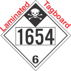 Inhalation Hazard Class 6.1 UN1654 Tagboard DOT Placard