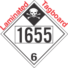 Inhalation Hazard Class 6.1 UN1655 Tagboard DOT Placard