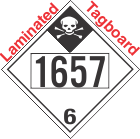 Inhalation Hazard Class 6.1 UN1657 Tagboard DOT Placard