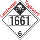 Inhalation Hazard Class 6.1 UN1661 Tagboard DOT Placard