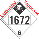 Inhalation Hazard Class 6.1 UN1672 Tagboard DOT Placard