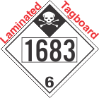 Inhalation Hazard Class 6.1 UN1683 Tagboard DOT Placard