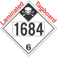 Inhalation Hazard Class 6.1 UN1684 Tagboard DOT Placard