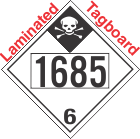 Inhalation Hazard Class 6.1 UN1685 Tagboard DOT Placard