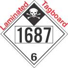 Inhalation Hazard Class 6.1 UN1687 Tagboard DOT Placard