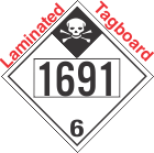 Inhalation Hazard Class 6.1 UN1691 Tagboard DOT Placard