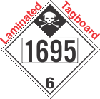 Inhalation Hazard Class 6.1 UN1695 Tagboard DOT Placard