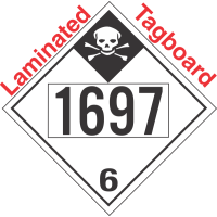 Inhalation Hazard Class 6.1 UN1697 Tagboard DOT Placard