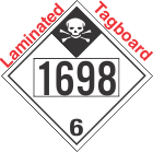 Inhalation Hazard Class 6.1 UN1698 Tagboard DOT Placard