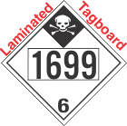 Inhalation Hazard Class 6.1 UN1699 Tagboard DOT Placard