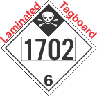 Inhalation Hazard Class 6.1 UN1702 Tagboard DOT Placard