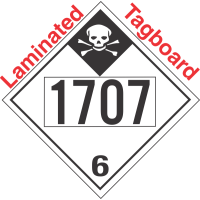 Inhalation Hazard Class 6.1 UN1707 Tagboard DOT Placard