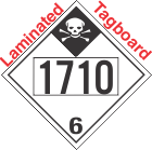 Inhalation Hazard Class 6.1 UN1710 Tagboard DOT Placard