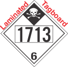 Inhalation Hazard Class 6.1 UN1713 Tagboard DOT Placard