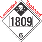 Inhalation Hazard Class 6.1 UN1809 Tagboard DOT Placard