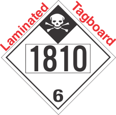 Inhalation Hazard Class 6.1 UN1810 Tagboard DOT Placard