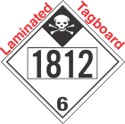 Inhalation Hazard Class 6.1 UN1812 Tagboard DOT Placard