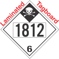 Inhalation Hazard Class 6.1 UN1812 Tagboard DOT Placard