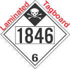 Inhalation Hazard Class 6.1 UN1846 Tagboard DOT Placard