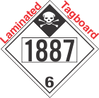 Inhalation Hazard Class 6.1 UN1887 Tagboard DOT Placard