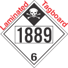 Inhalation Hazard Class 6.1 UN1889 Tagboard DOT Placard