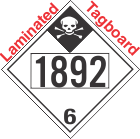 Inhalation Hazard Class 6.1 UN1892 Tagboard DOT Placard