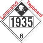 Inhalation Hazard Class 6.1 UN1935 Tagboard DOT Placard