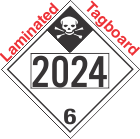 Inhalation Hazard Class 6.1 UN2024 Tagboard DOT Placard
