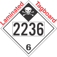 Inhalation Hazard Class 6.1 UN2236 Tagboard DOT Placard