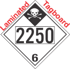 Inhalation Hazard Class 6.1 UN2250 Tagboard DOT Placard