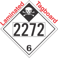 Inhalation Hazard Class 6.1 UN2272 Tagboard DOT Placard