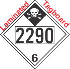 Inhalation Hazard Class 6.1 UN2290 Tagboard DOT Placard