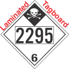 Inhalation Hazard Class 6.1 UN2295 Tagboard DOT Placard