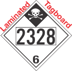 Inhalation Hazard Class 6.1 UN2328 Tagboard DOT Placard