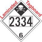 Inhalation Hazard Class 6.1 UN2334 Tagboard DOT Placard