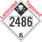 Inhalation Hazard Class 6.1 UN2486 Tagboard DOT Placard