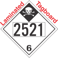 Inhalation Hazard Class 6.1 UN2521 Tagboard DOT Placard