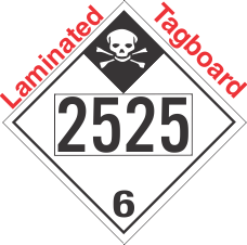 Inhalation Hazard Class 6.1 UN2525 Tagboard DOT Placard