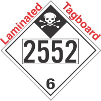 Inhalation Hazard Class 6.1 UN2552 Tagboard DOT Placard