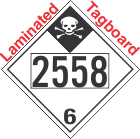 Inhalation Hazard Class 6.1 UN2558 Tagboard DOT Placard