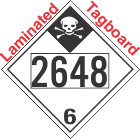 Inhalation Hazard Class 6.1 UN2648 Tagboard DOT Placard