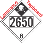 Inhalation Hazard Class 6.1 UN2650 Tagboard DOT Placard