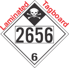 Inhalation Hazard Class 6.1 UN2656 Tagboard DOT Placard