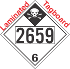 Inhalation Hazard Class 6.1 UN2659 Tagboard DOT Placard