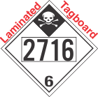 Inhalation Hazard Class 6.1 UN2716 Tagboard DOT Placard