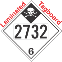 Inhalation Hazard Class 6.1 UN2732 Tagboard DOT Placard