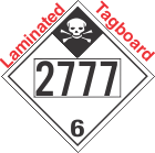 Inhalation Hazard Class 6.1 UN2777 Tagboard DOT Placard