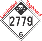Inhalation Hazard Class 6.1 UN2779 Tagboard DOT Placard