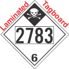 Inhalation Hazard Class 6.1 UN2783 Tagboard DOT Placard