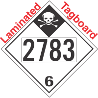 Inhalation Hazard Class 6.1 UN2783 Tagboard DOT Placard